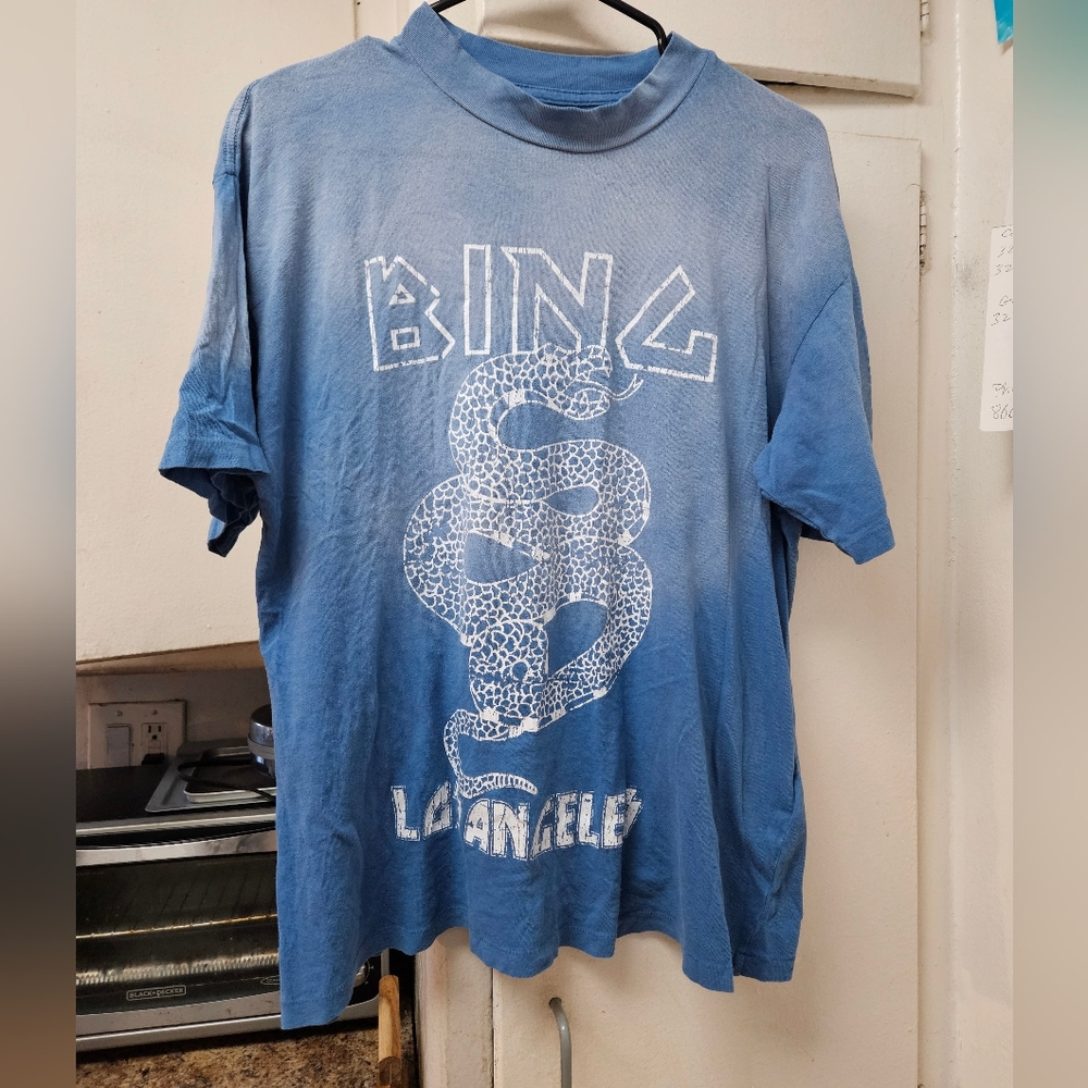 Anine Bing Blue Graphic Tee